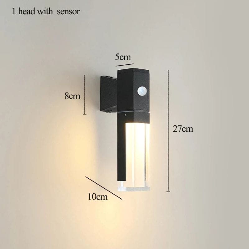 Outdoor Motion Sensor LED Waterproof Wall Sconce Light