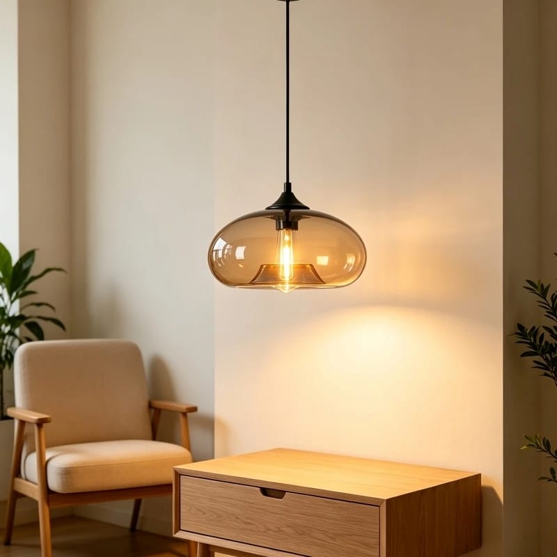 Ovea - Modern Oval Glass Pendant Lamp