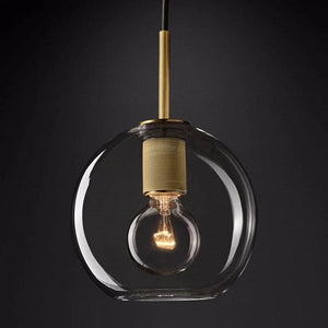 Radiant Elegance - Vintage Clear Glass Pendant Lamp