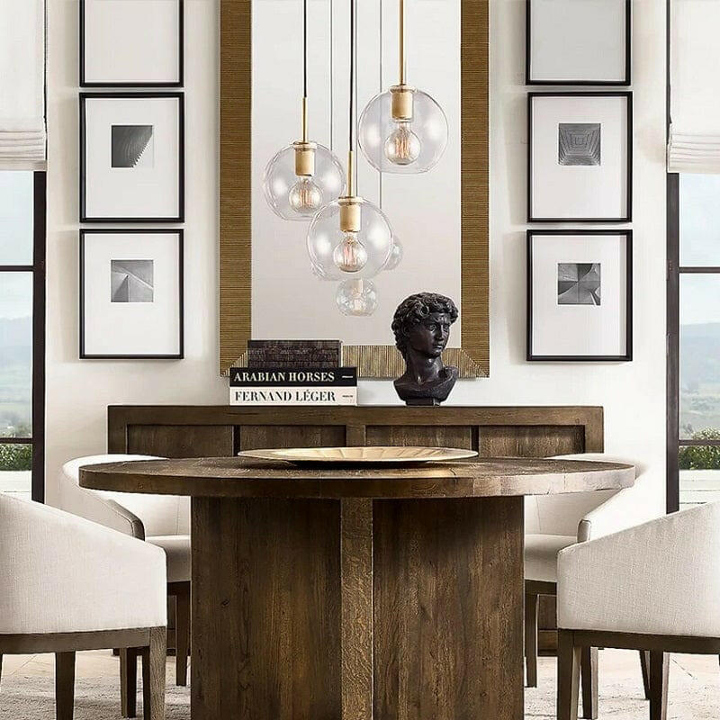 Radiant Elegance - Vintage Clear Glass Pendant Lamp