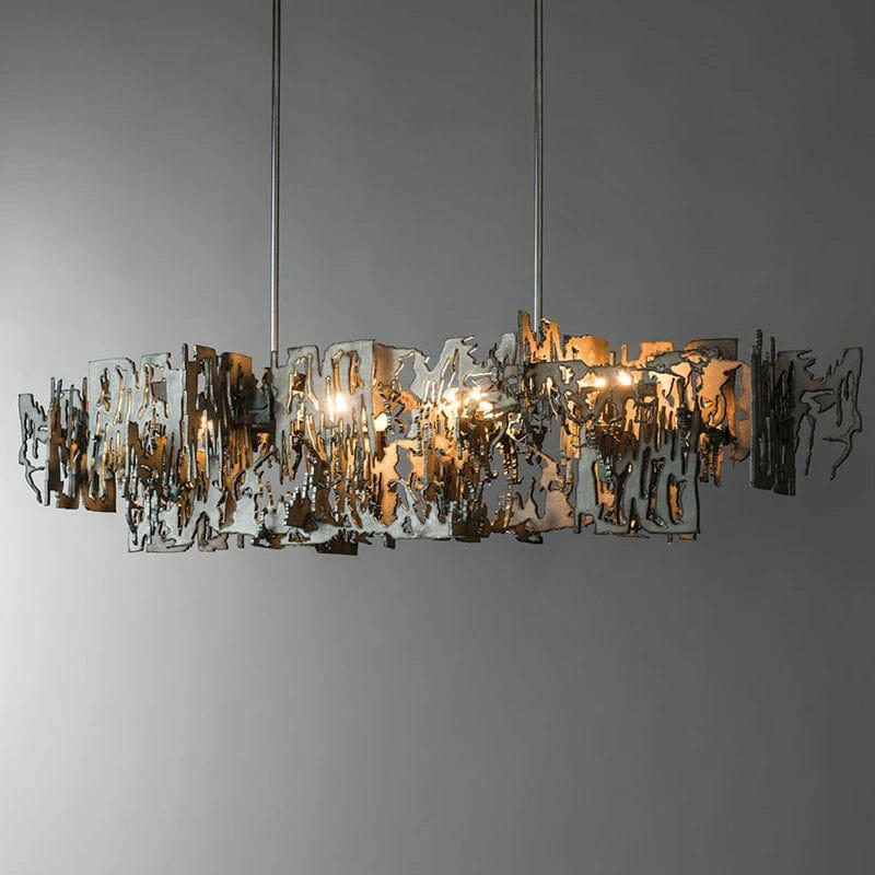 Ramen - Chandelier with Retro Metal Fragments