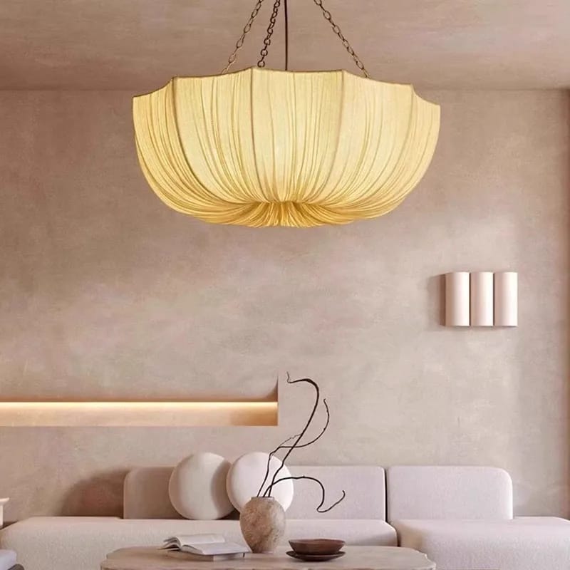 Ren - Wabi Sabi Retro Fabric Pendant Lamp