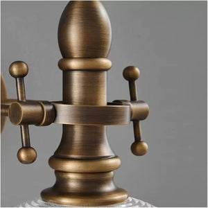 Retro Style Decorative Wall Lamp made of Copper and Glass