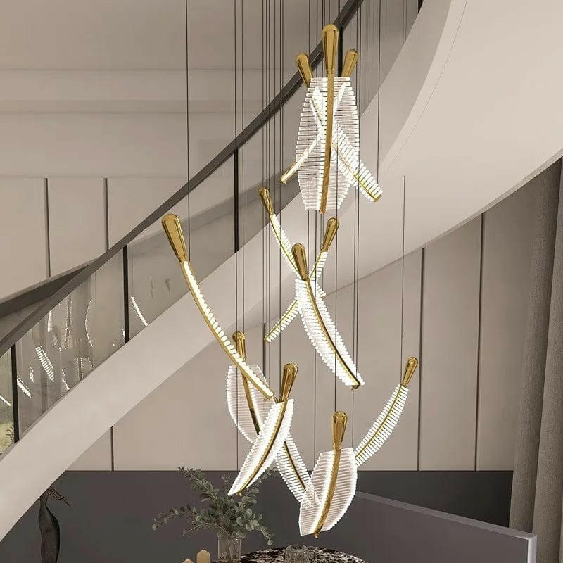 Riccardo - Modern Leaf Shaped Chandelier