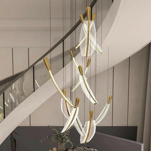 Riccardo - Modern Leaf Shaped Chandelier