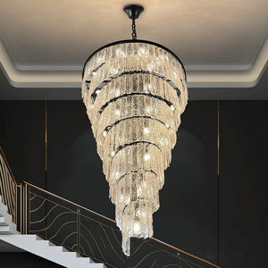 Rizzo - Modern Crystal Stair Chandelier