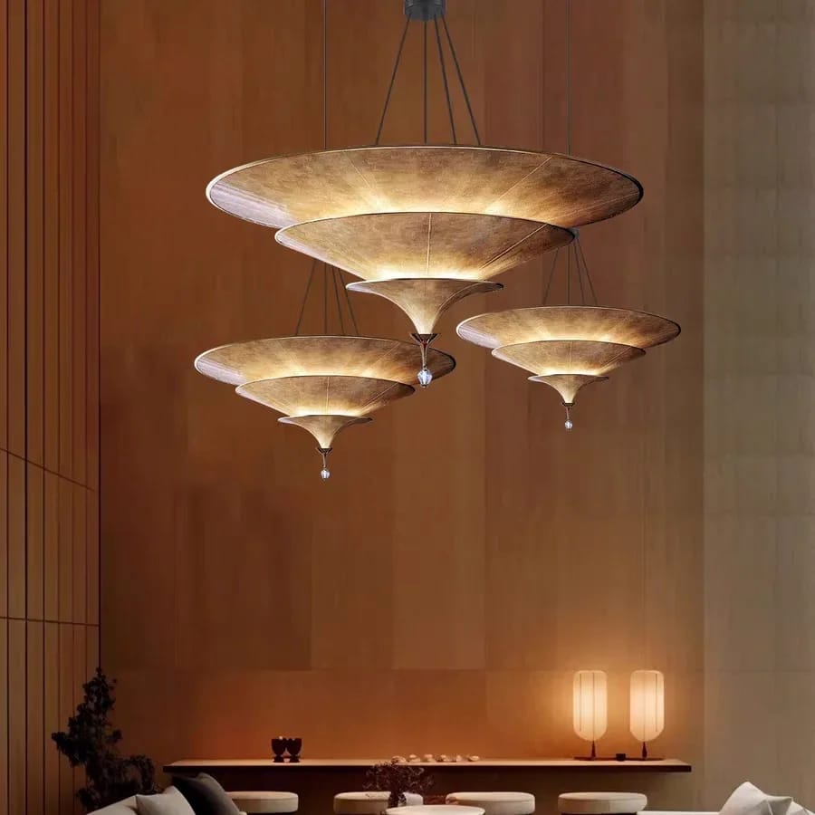 Serene Lotus – Wabi-sabi Chandelier