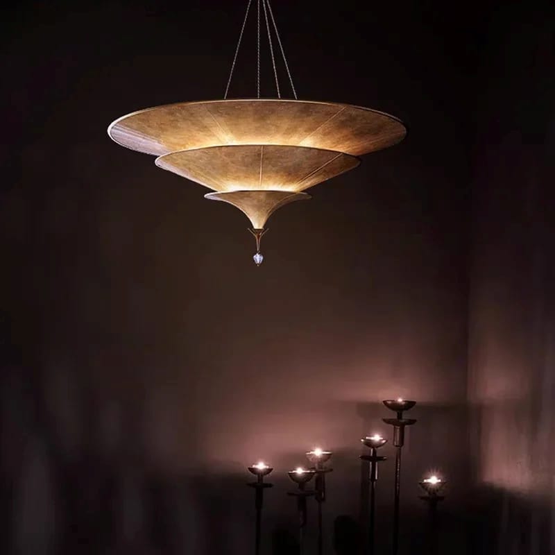 Serene Lotus – Wabi-sabi Chandelier