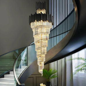 Sigurd - Modern Black Staircase Chandelier