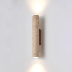 Silk-Japanese Style Natural Yellow Travertine Wall Sconce