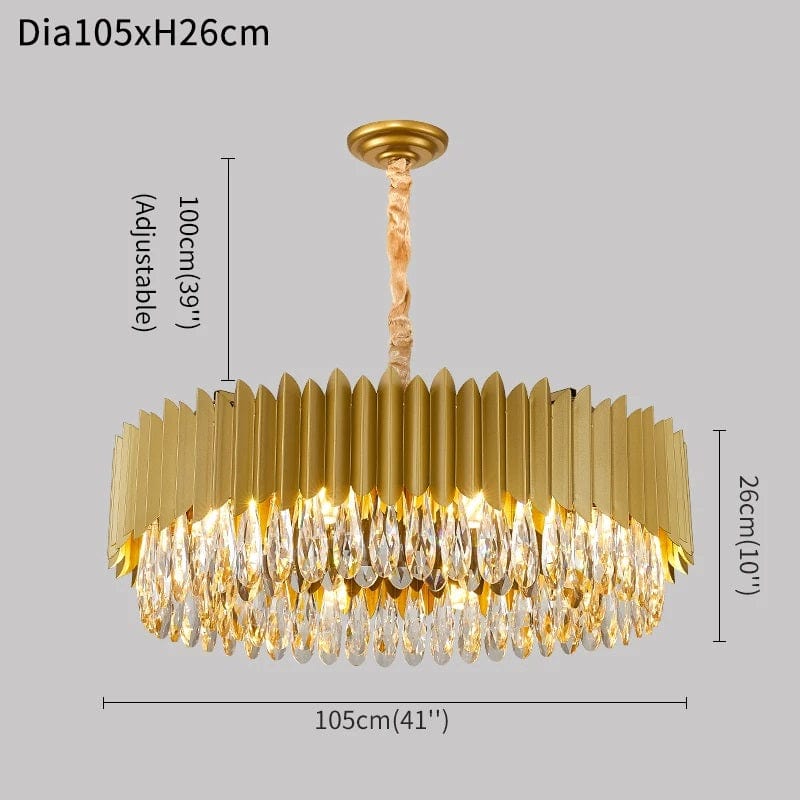 Silvano - Black Crystal Chandelier For Living Room