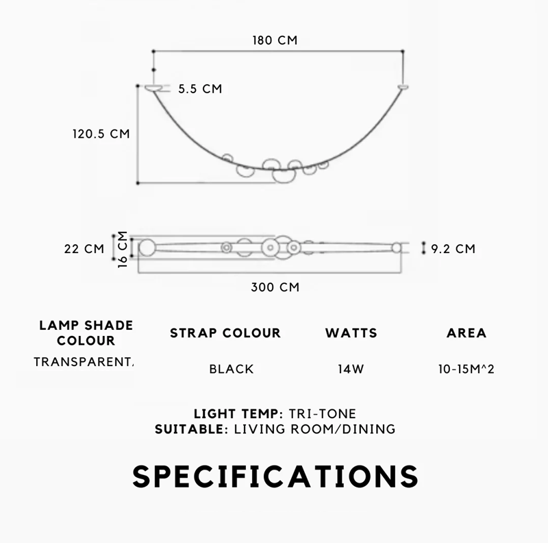 Sovet - Modern Belt Glass Pendant