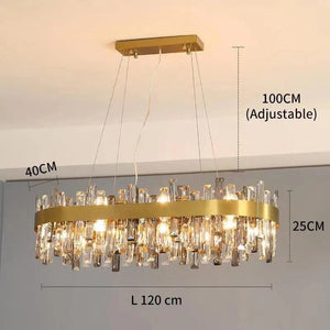 Sussmann - Transparent and Smoky Gray Glass Pendant Lamp