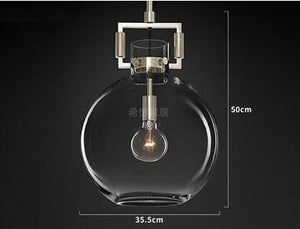 Sverre - Minimalist Industrial Glass Pendant Lamp