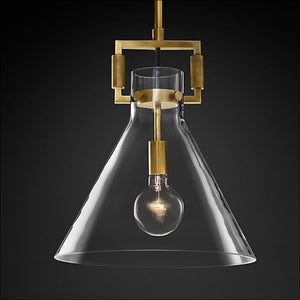 Sverre - Minimalist Industrial Glass Pendant Lamp