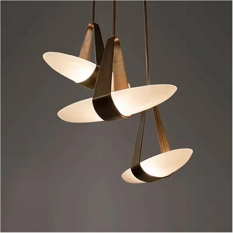 Terry - Minimalist Design Pendant Lamp in Crystal and Leather
