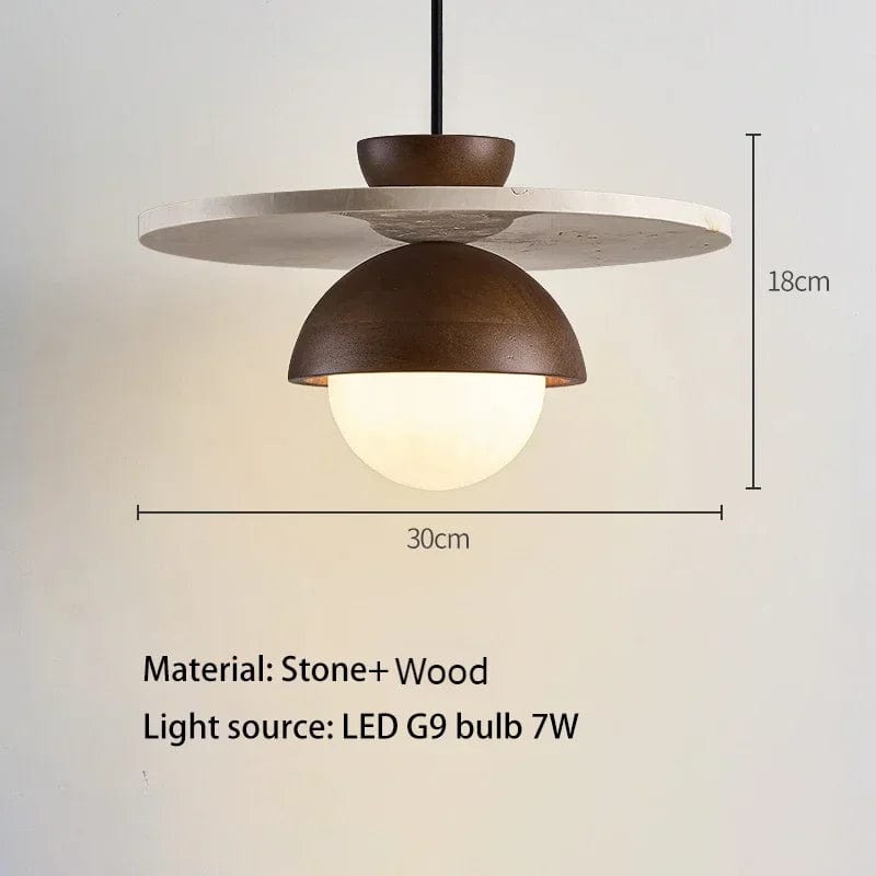Tord - Mid-Century Vintage Wooden Pendant Light