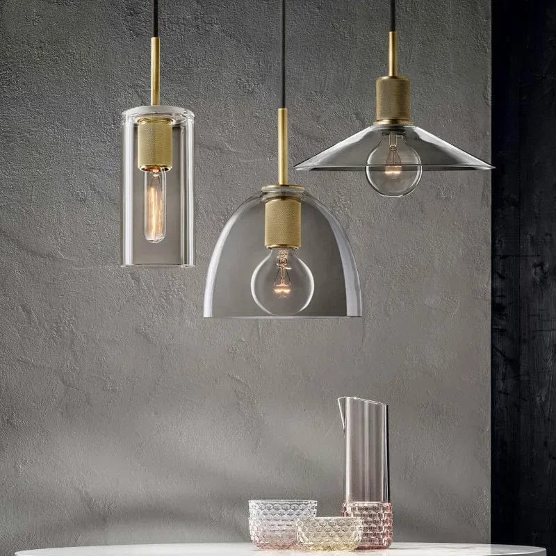 Utilitaire Glass Slope Shade Pendant