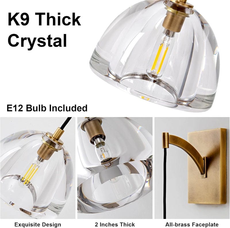 Volker - Modern Crystal Wall Lamp