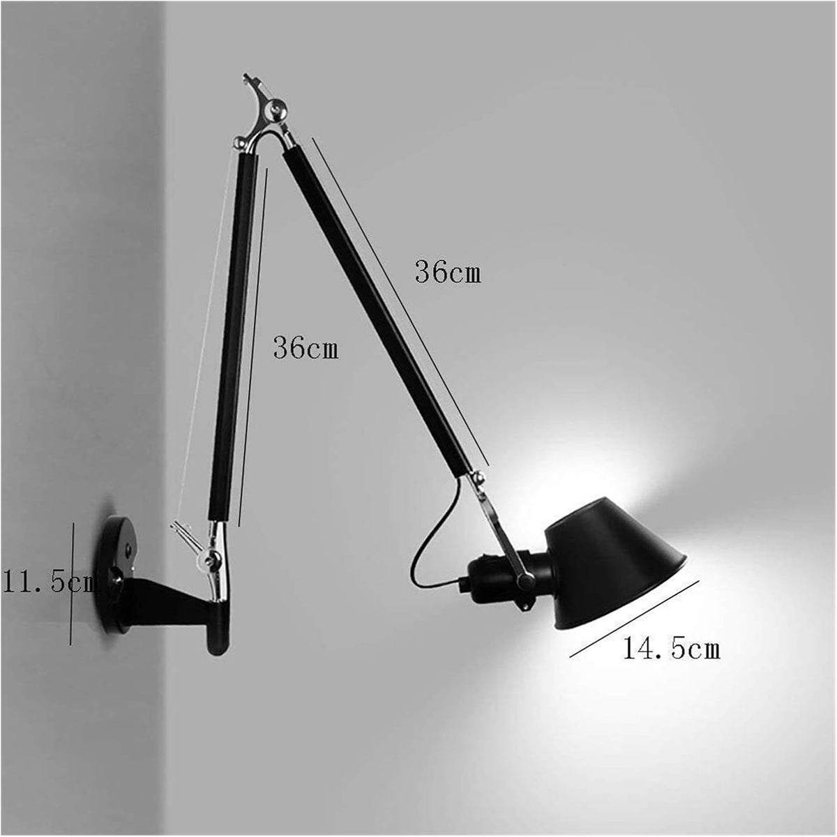Wall Sconce Modern Foldable Adjustable Telescopic E27