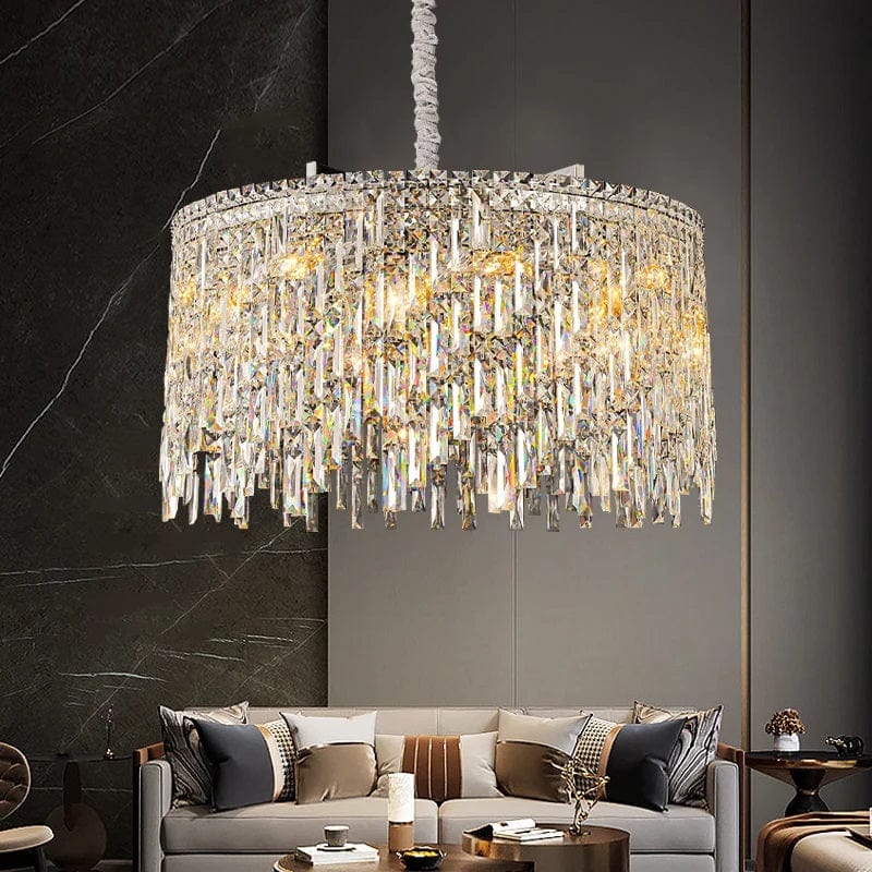 Wellmet - LED Crystal Pendant Lamp Chrome Design