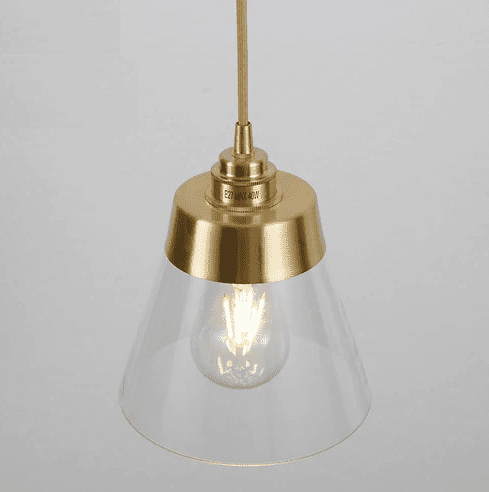 Cedrik Glass & Brass Pendant Lights