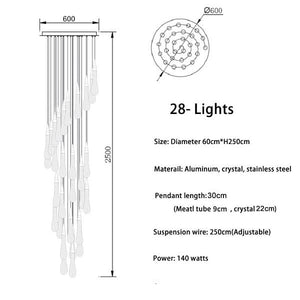 Forcis - Crystal Sparkle Drop Pendants | Bright & Plus.