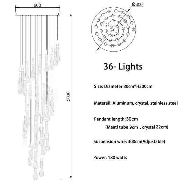 Forcis - Crystal Sparkle Drop Pendants | Bright & Plus.