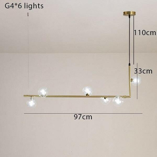 Aval - Modern Crystal Ball Pendant Lamp | Bright & Plus.