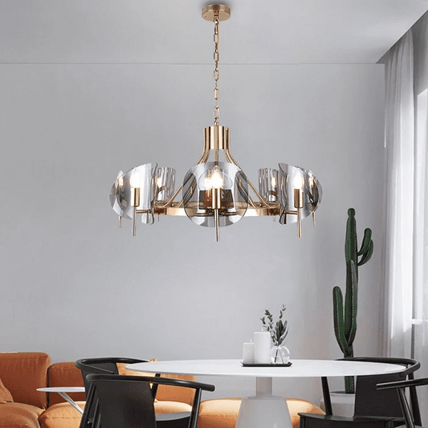 8 - Light Modern Wagon Wheel Chandelier | Bright & Plus.