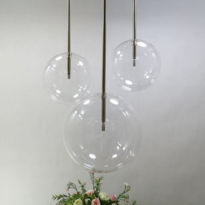 Alessio - Clear Globe Glass Pendant Lights