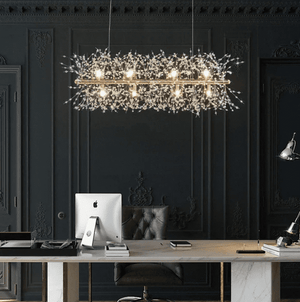 Alice Dandelion Design Lighting Rectangle Crystal Chandelier