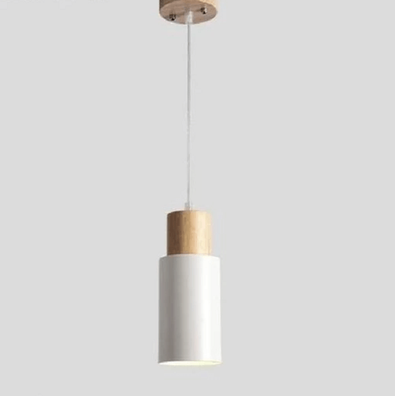 Ambrose - Modern Nordic Long Hanging Wood Light | Bright & Plus.