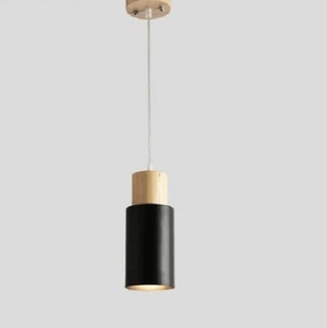 Ambrose - Modern Nordic Long Hanging Wood Light | Bright & Plus.