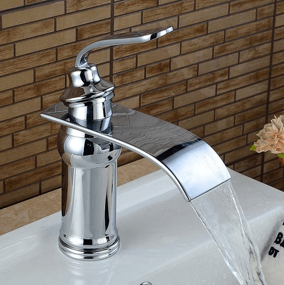 Ames - Vintage Brass Waterfall Faucet | Bright & Plus.