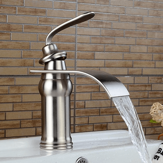 Ames - Vintage Brass Waterfall Faucet | Bright & Plus.