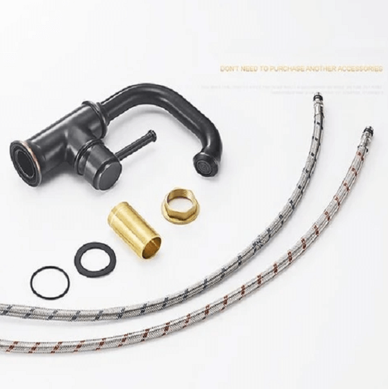 Anaia - Vintage Style Brass Bathroom Faucet | Bright & Plus.