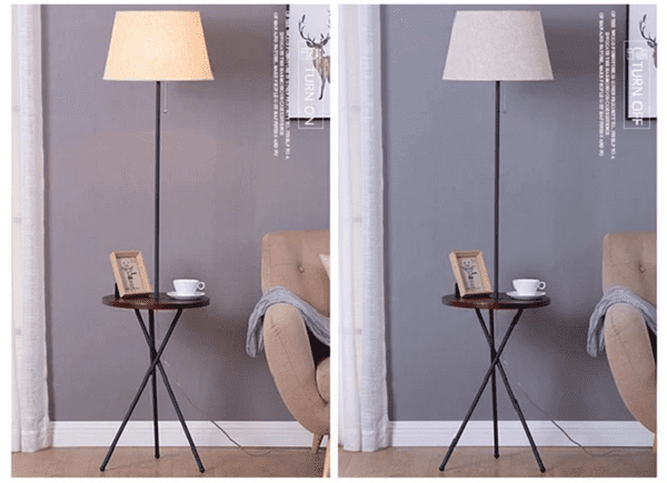 André - Modern Nordic End Table & Lamp | Bright & Plus.