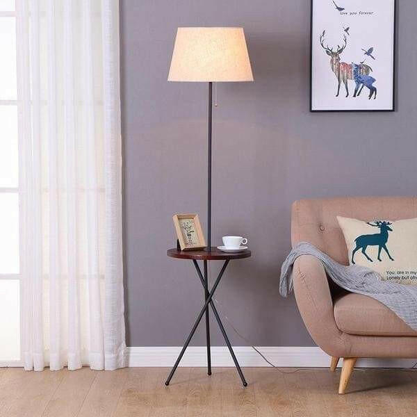 André - Modern Nordic End Table & Lamp | Bright & Plus.