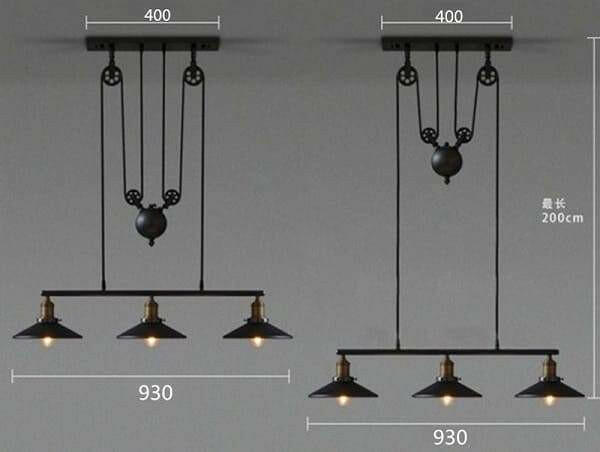 Anouk - Retro Pendant Retractable Chandelier Light Adjustable | Bright & Plus.