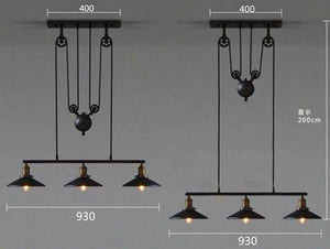 Anouk - Retro Pendant Retractable Chandelier Light Adjustable | Bright & Plus.