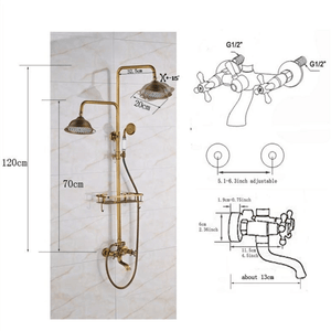Antique Faux Shower Faucet | Bright & Plus.