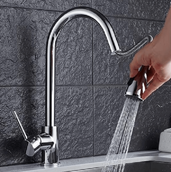 Anton - Retractable Kitchen Faucet | Bright & Plus.