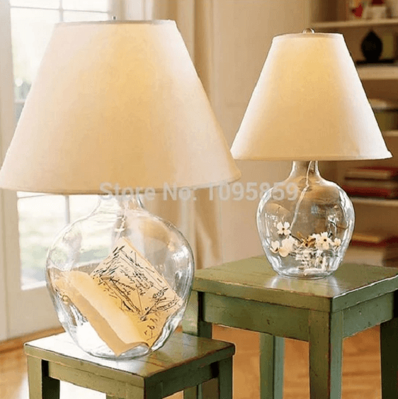 Arabella - Modern Glass Desk Lamp | Bright & Plus.