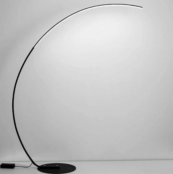 Arc - LED Floor Lamp with Long Arm | Bright & Plus.