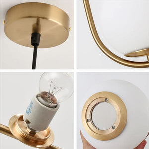 Argus - Modern Gold Globe Pendant Light Industrial