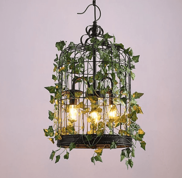 Aria - Vintage Industrial Bird Cage Hanging Lamp | bright&plus