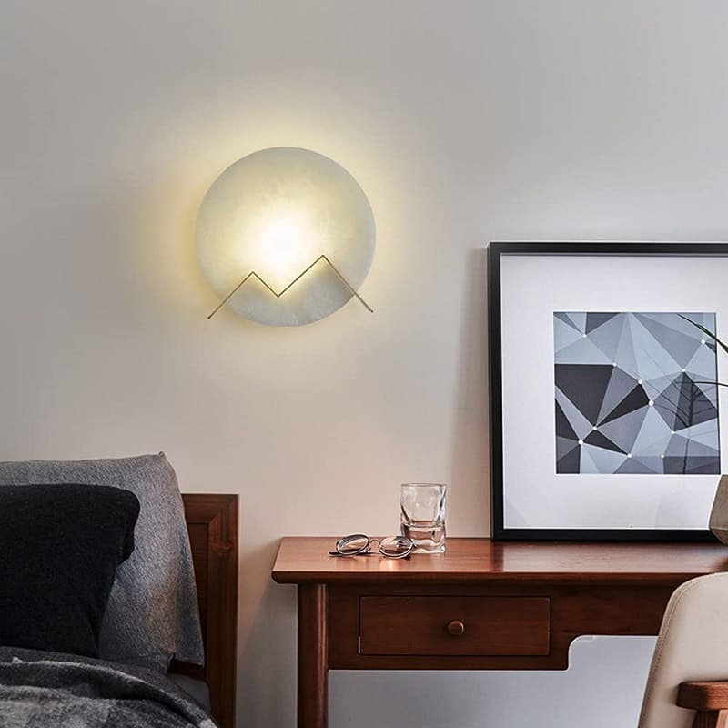 Armin - Modern Copper Marble LED Wall Lamp