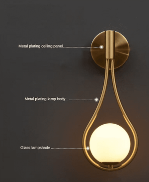 Arthur - Glass ball Sconce Wall Lamp