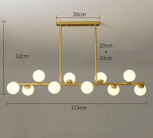 Basil - Glass Globe Chandelier